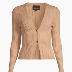 Cynthia Rowley NWT Hailey Knit Cardigan - Camel - XS